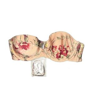 Zimmermann Floral Bandeau in Pink and Red